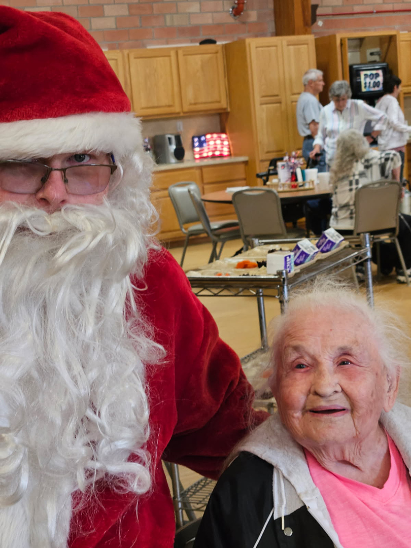 Senior Center Santa