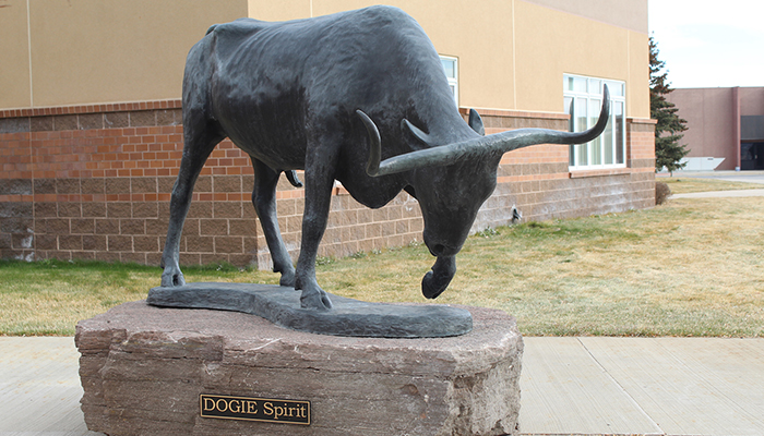 Dogie Bronze Statue